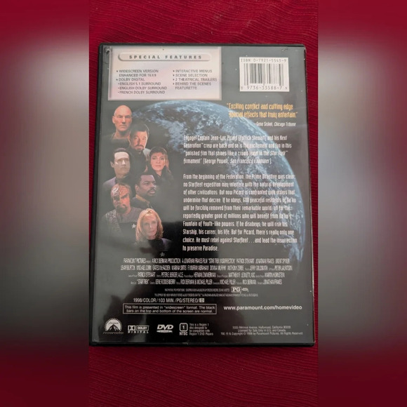 Star Trek Insurrection DVD (EUC) - Picture 2 of 4